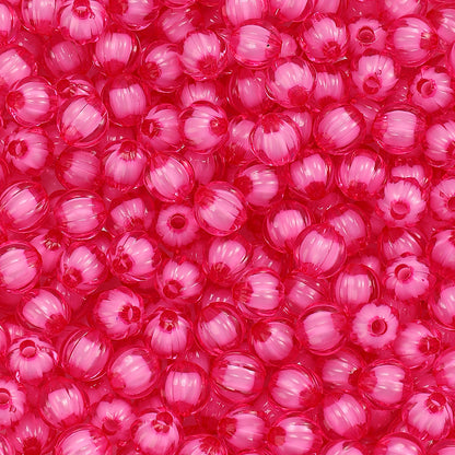 8/10mm Transparent Pumpkin Acrylic Beads