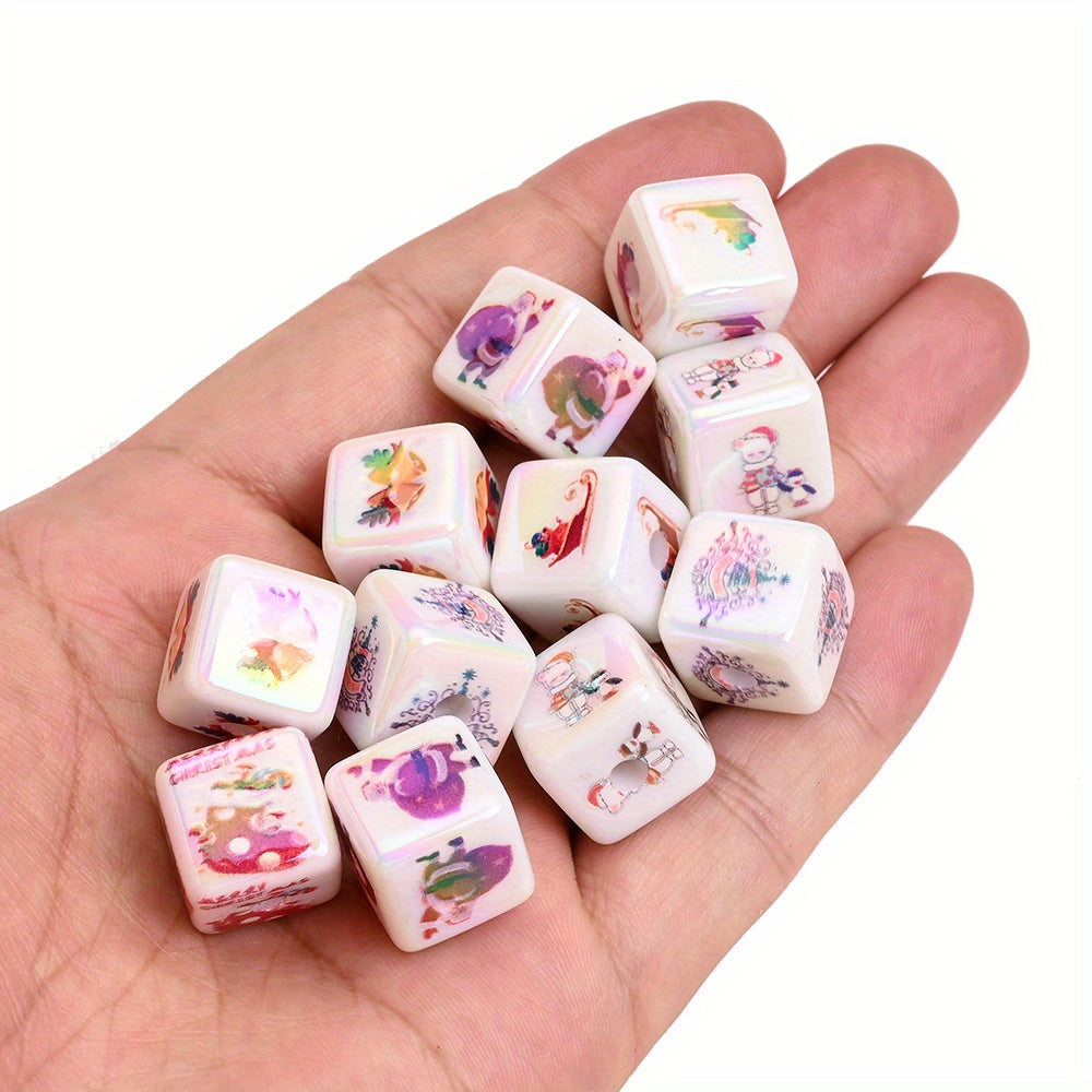Christmas Acrylic Square Beads