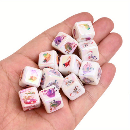 Christmas Acrylic Square Beads