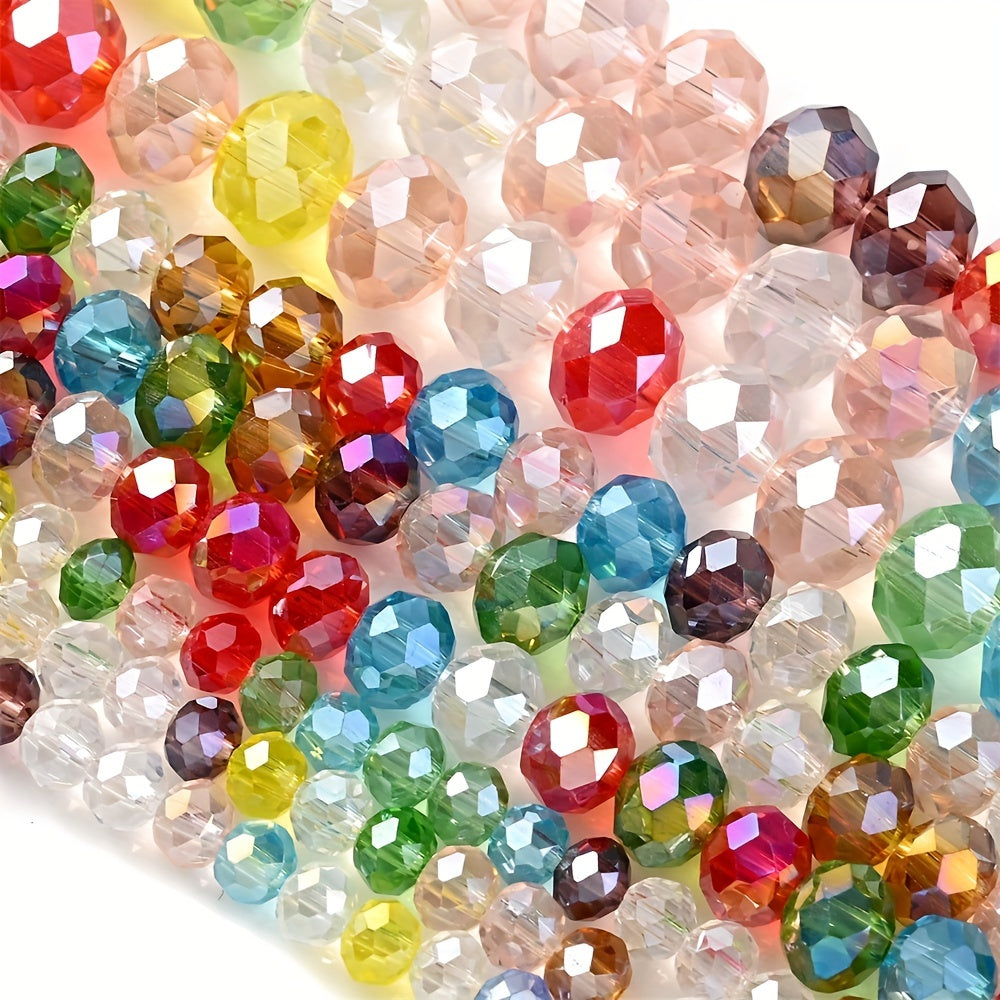 4/6/8mm Plated AB Faceted Round Beads