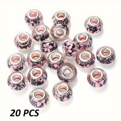 Gradient Watercolor Halo Acrylic Round Beads