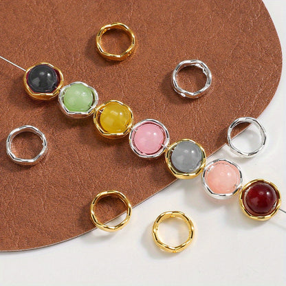 12mm Alloy Circle Spacer Beads