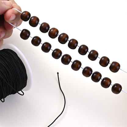 20pcs 14mm Brown Round Natural Wooden Beads
