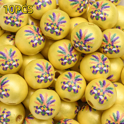 10pcs/set 16mm Carnival Wooden Beads