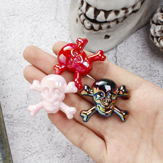 30pcs 30x34mm Halloween Skull Acrylic Beads
