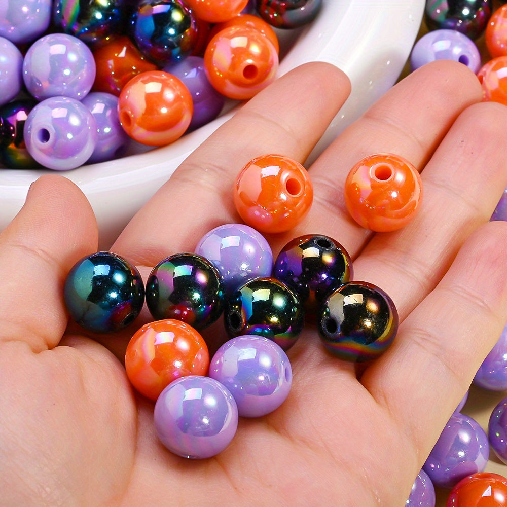 14mm Halloween Acrylic Round Spacer Beads