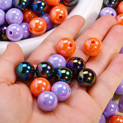 14mm Halloween Acrylic Round Spacer Beads