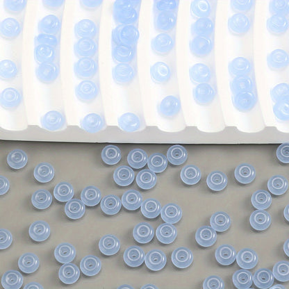 100pcs 3x6mm Glass Wheel Beads