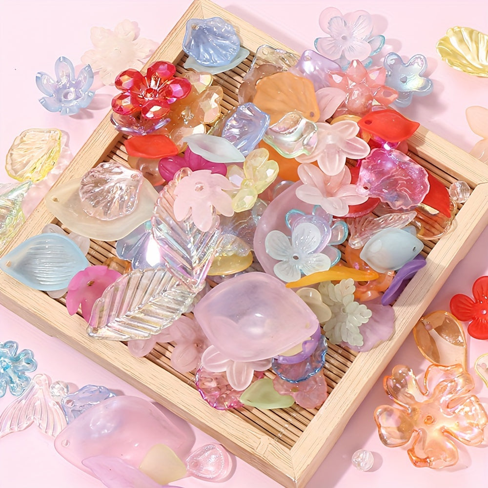 Multicolor Bowknot Resin Flatback Beads Box