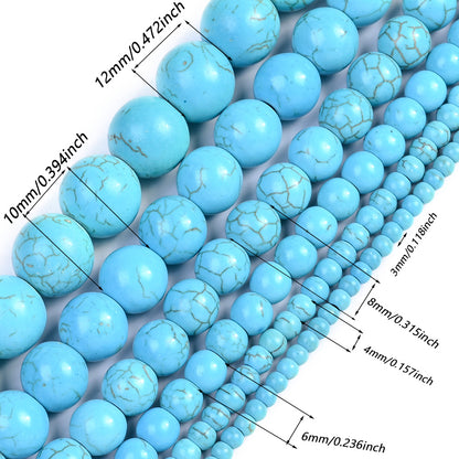 Round Turquoise Stone Beads