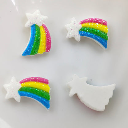Sunflower Rainbow Resin Flatback Beads
