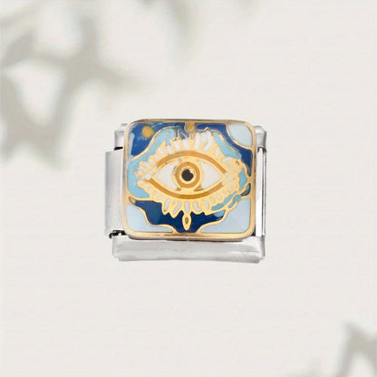 1pc 9mm Stainless Steel Italian Charm Bead
