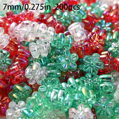 15-500pcs Christmas Acrylic Beads