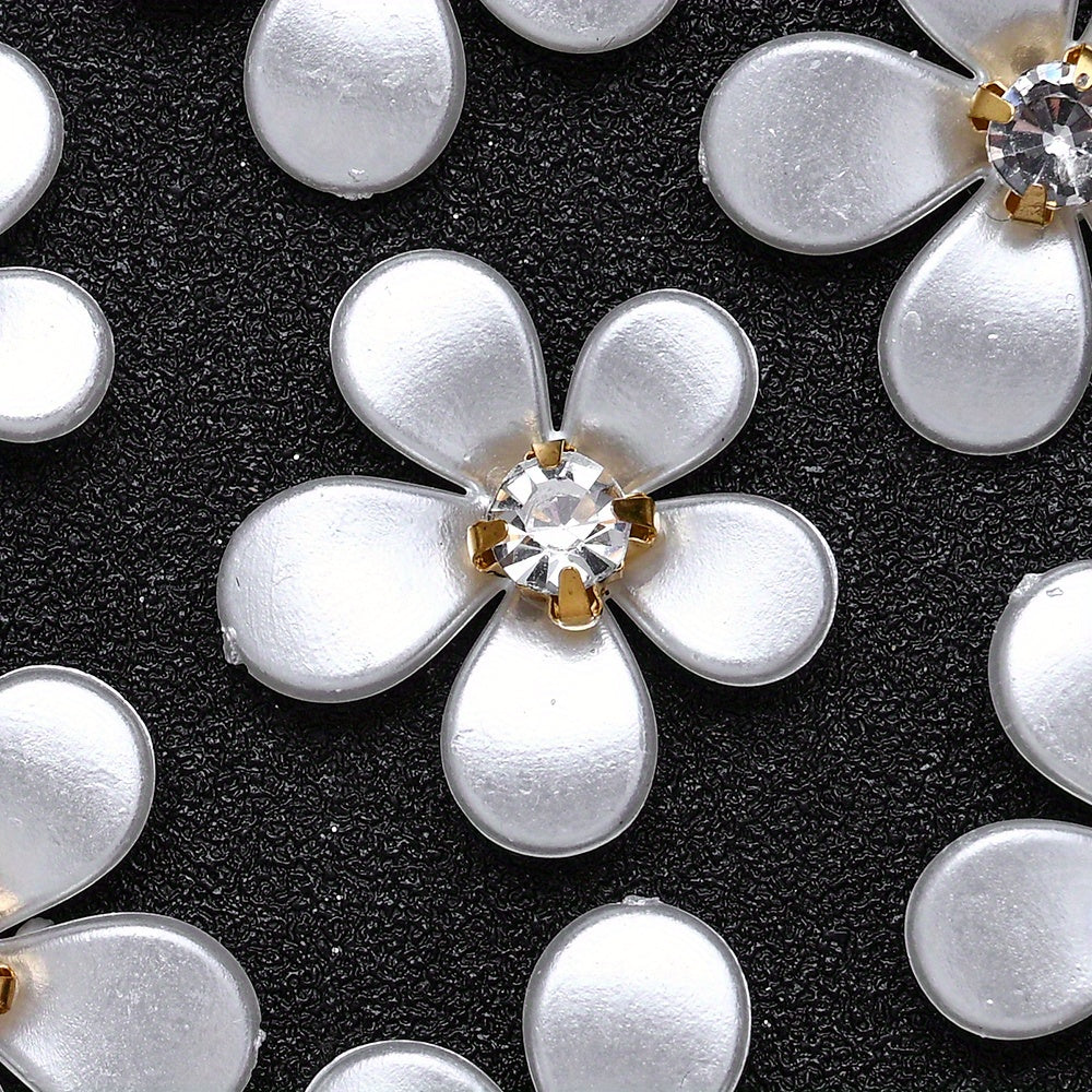 21x22mm Acrylic Five-Petal Flower Beads