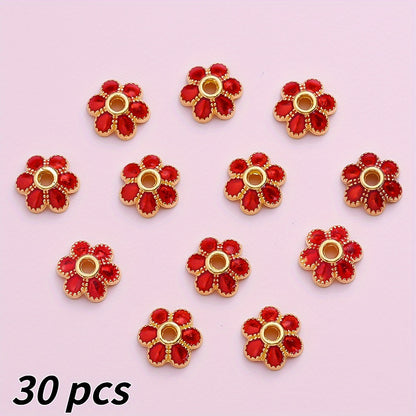 7mm Alloy Flower Cap Beads