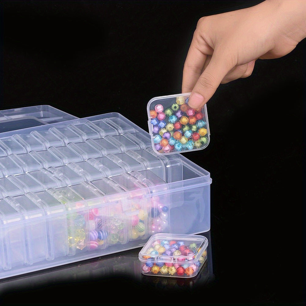 Transparent Beads Storage Box Set