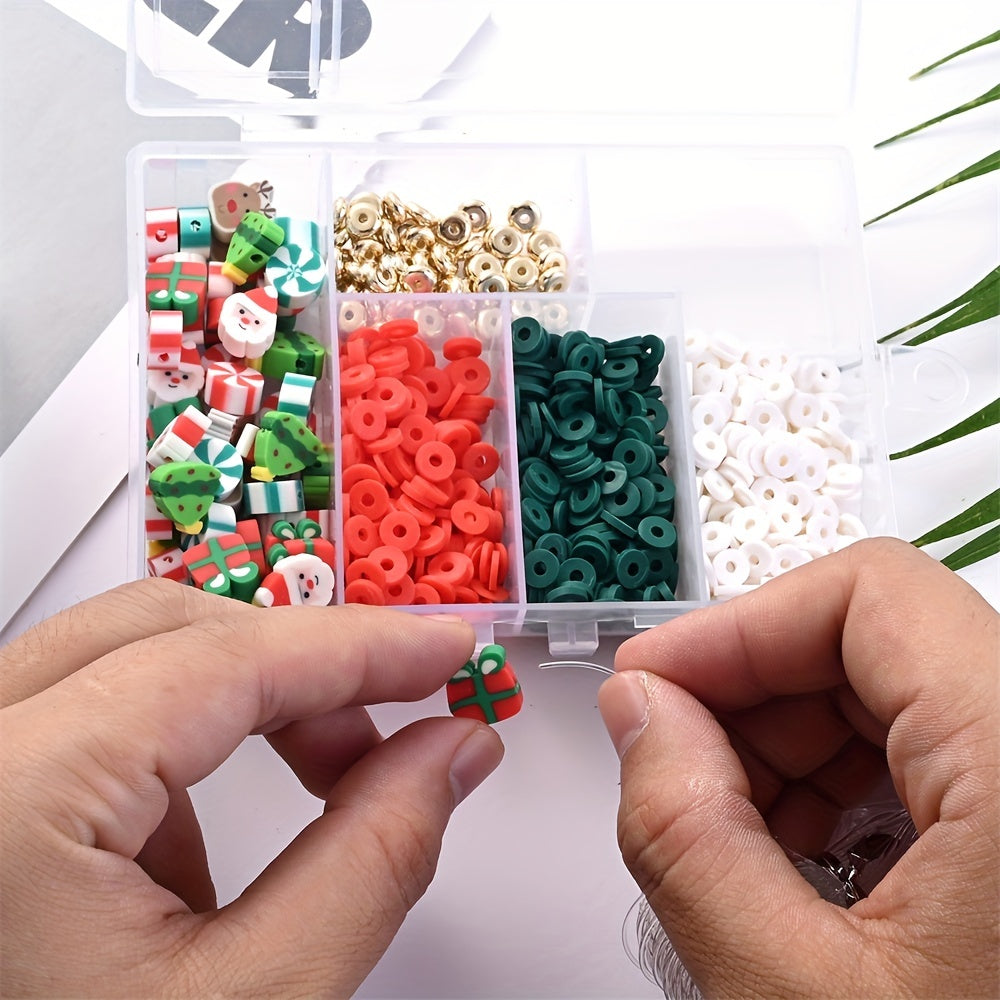 815pcs Christmas Clay Beads Set