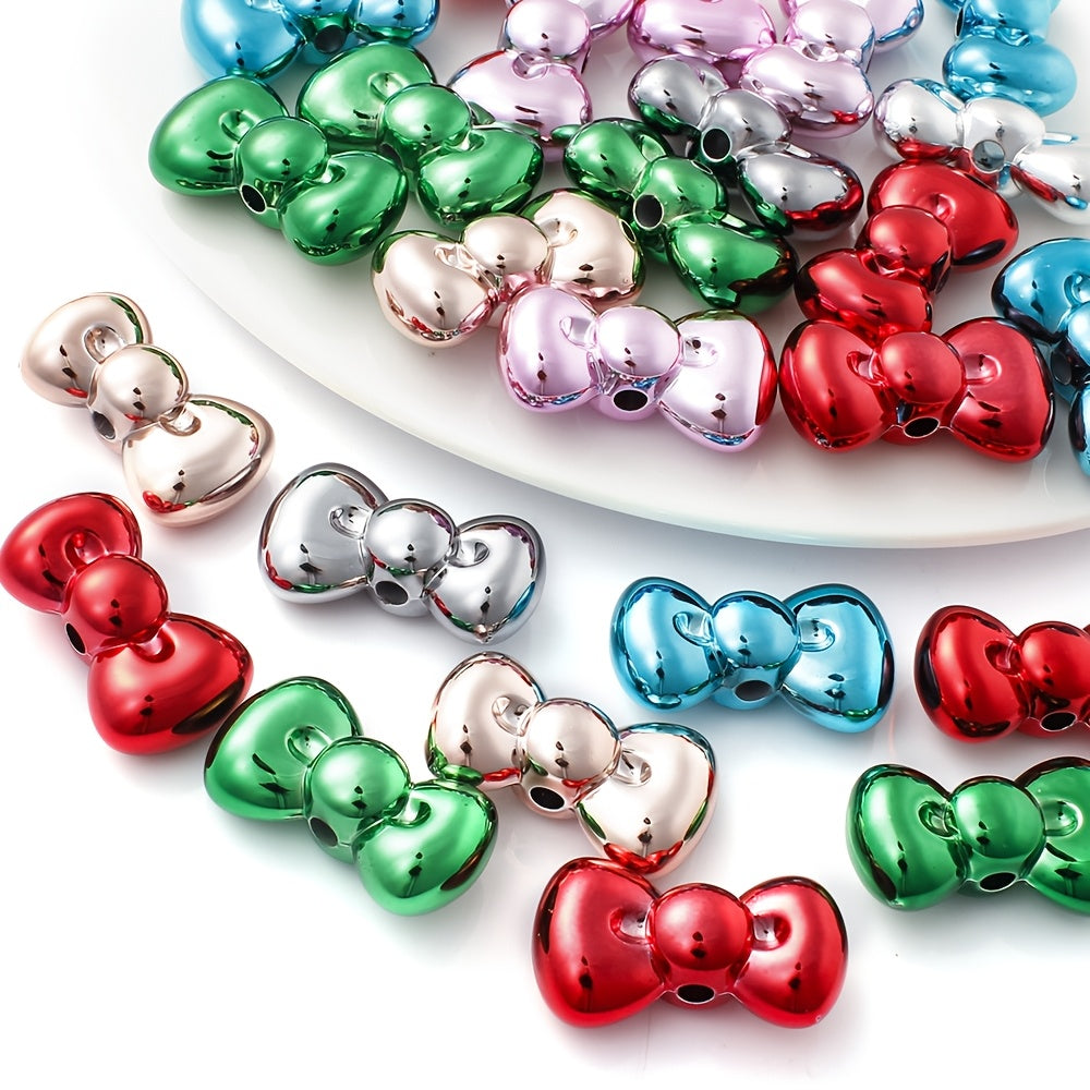 15x26mm Christmas Bowknot Spacer Beads