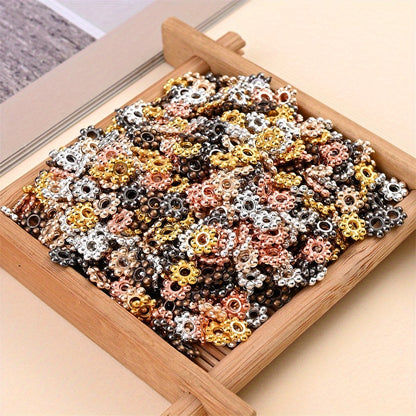 6mm Mini Flower Plastic Spacer Beads