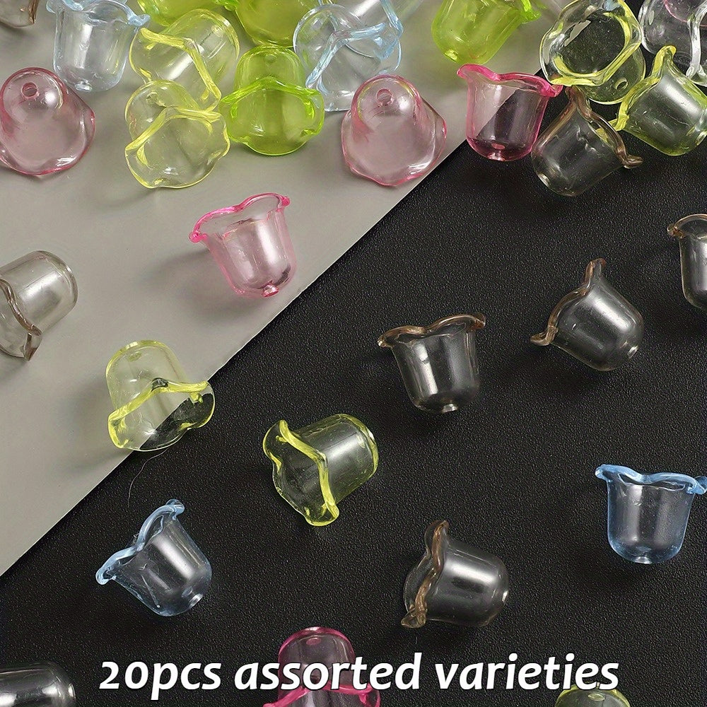 14x17mm Acrylic Lace Wind Chime Beads