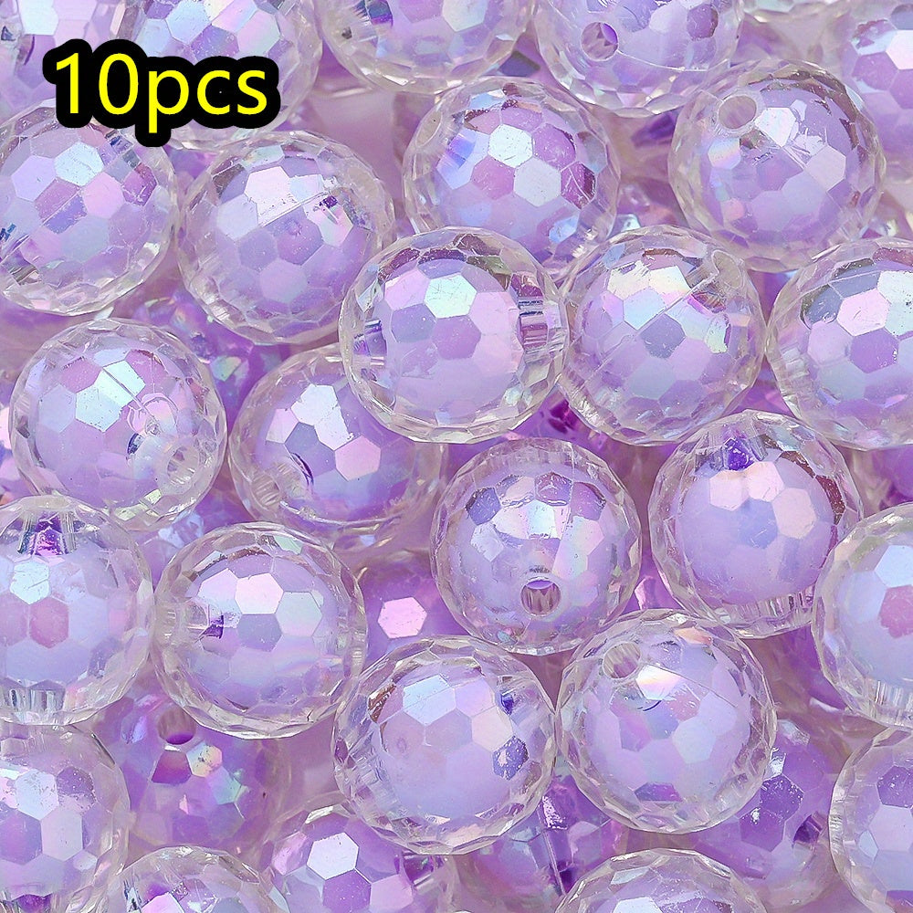 10pcs 16mm Y2K Disco Ball Acrylic Beads