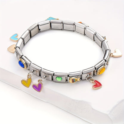 Heart Leaf Rhinestone Acrylic Beads Garland Chain