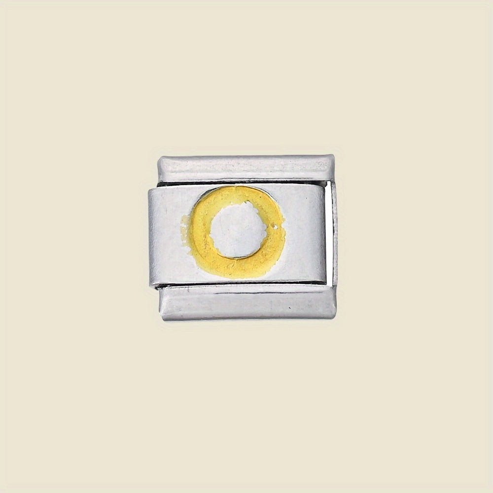 1pc 9x10mm A-Z Letter Link Module Bead
