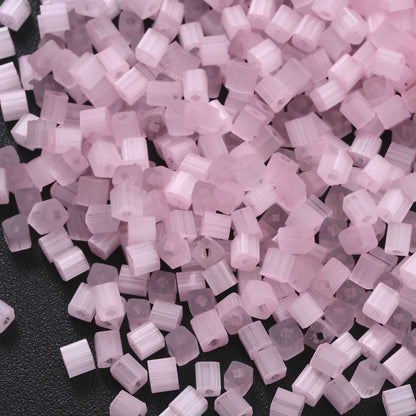 200Pcs Square Glass Beads For Jewelry Making 4MM Seed Beads & Beads Assortments DIY Handmade Bracelet Necklace Crafts Accessories
