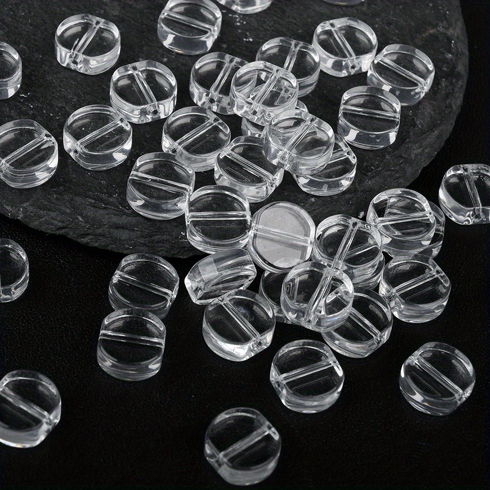 10×11mm Synthetic Crystal Faceted Glass Beads
