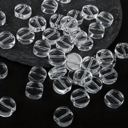 10×11mm Synthetic Crystal Faceted Glass Beads