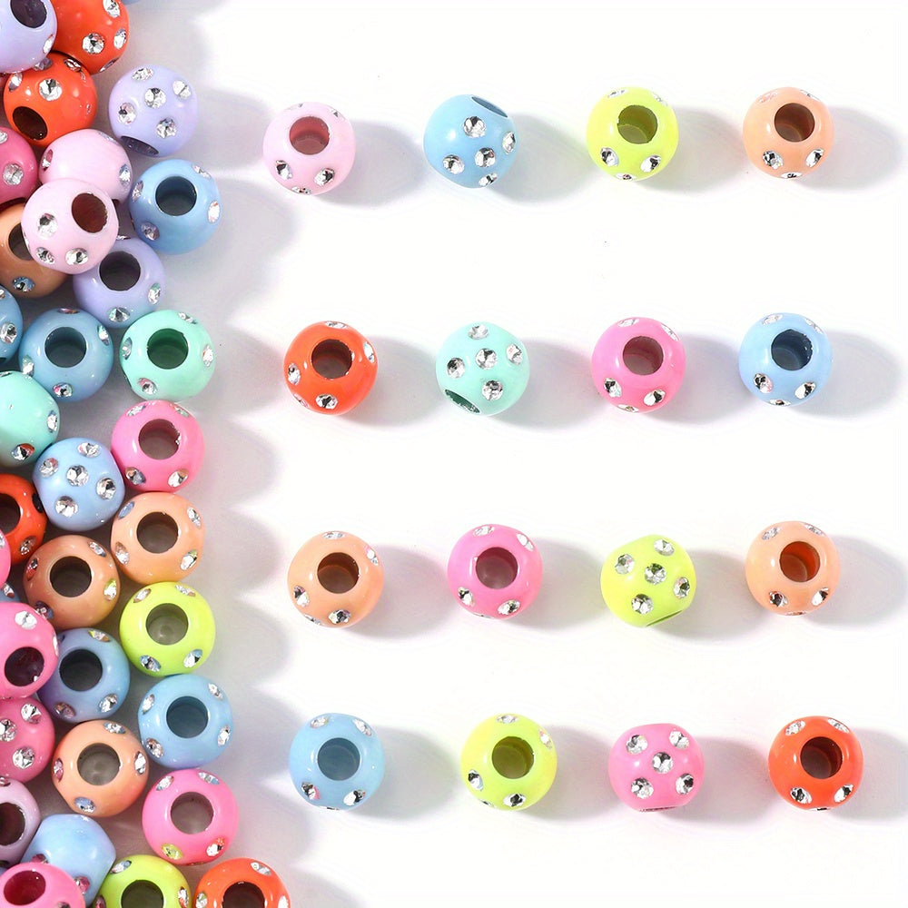 Mix Colorful Skull Acrylic Spacer Beads