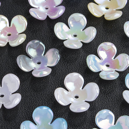 50pcs Four Petal Receptacle Beads