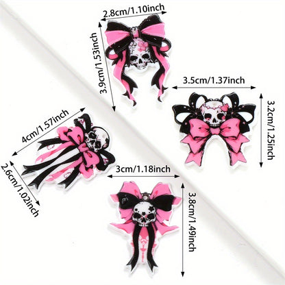 Halloween Acrylic Bow Shaped Beads