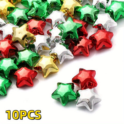 18x19mm Christmas Star Acrylic Beads