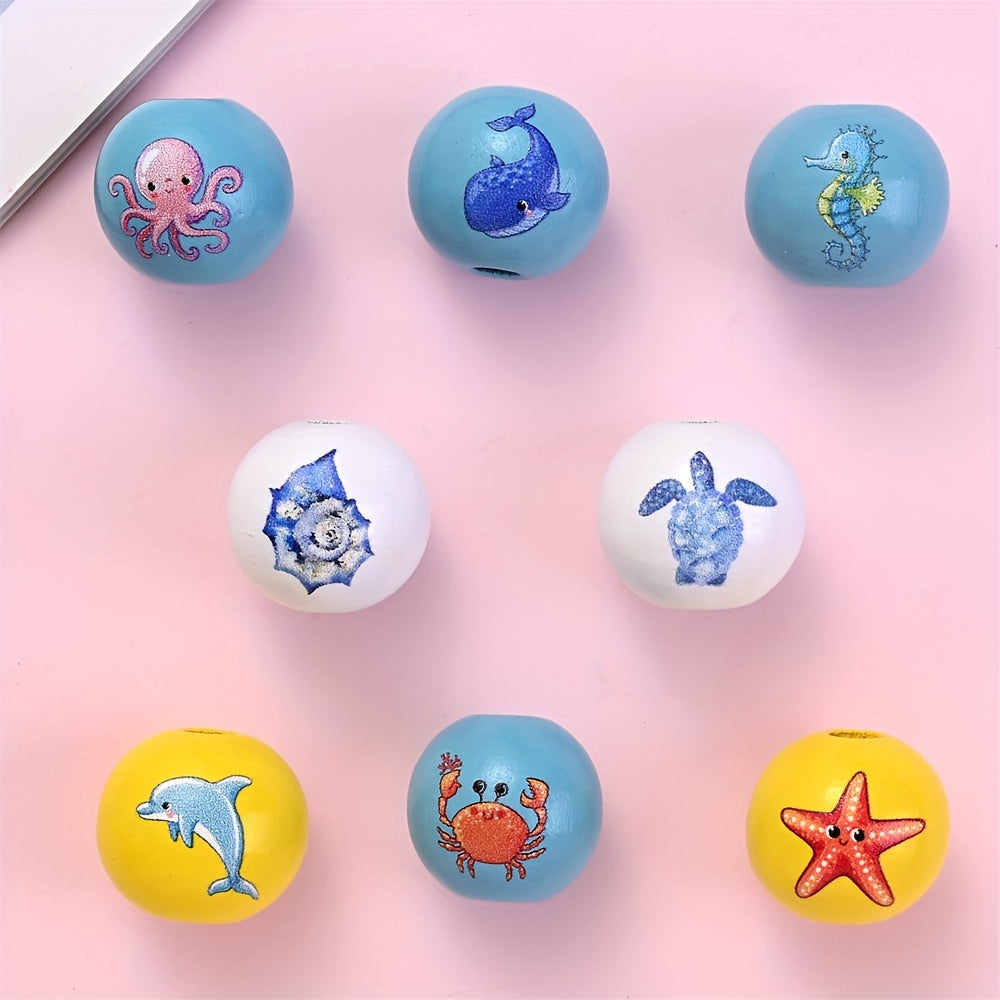 Christmas Themed Silicone Round Abacus Spacer Beads