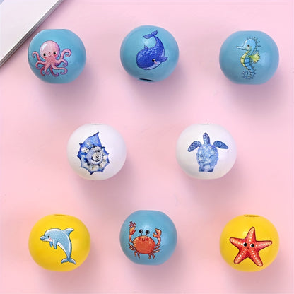Christmas Themed Silicone Round Abacus Spacer Beads