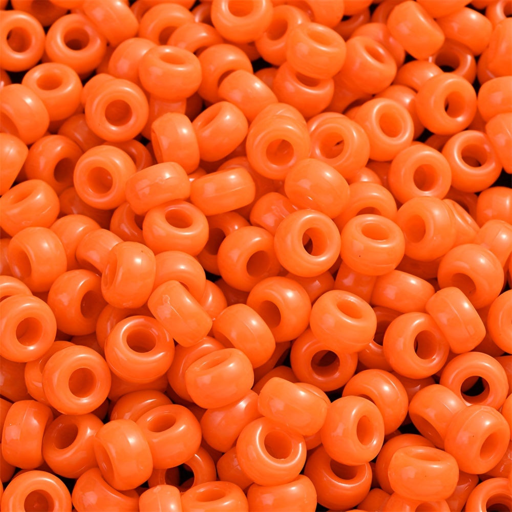 100pcs 7mm Solid Color Acrylic Beads