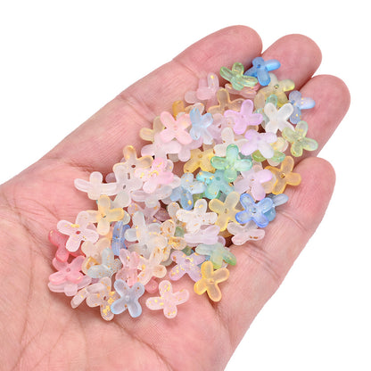 200pcs 10mm Golden Flower Cap Spacer Beads
