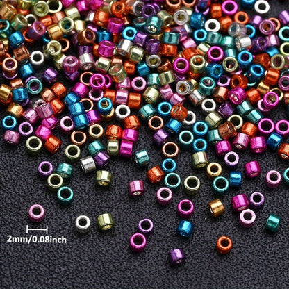 1000pcs 2mm Antique Color Glass Rice Beads