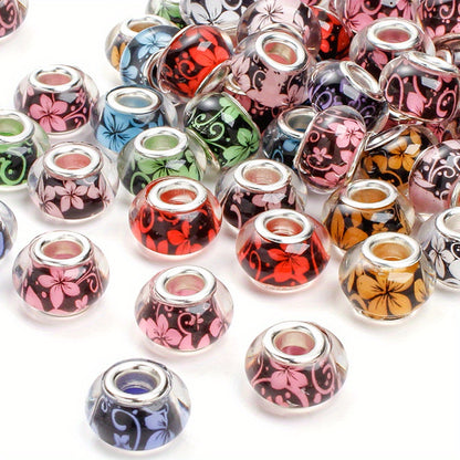 Two-Tone Pony Acrylic Spacer Beads