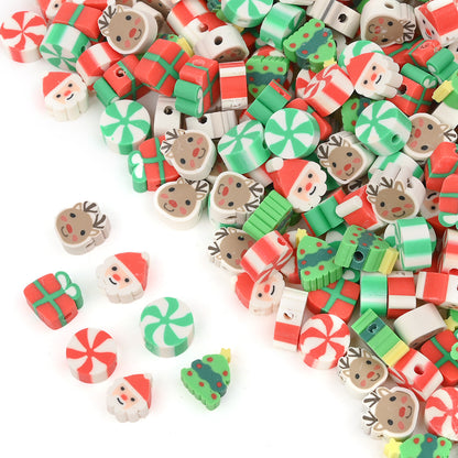 Christmas Multi Style Clay Beads