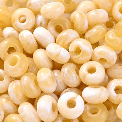 Colorful Bamboo Acrylic Cylinder Beads