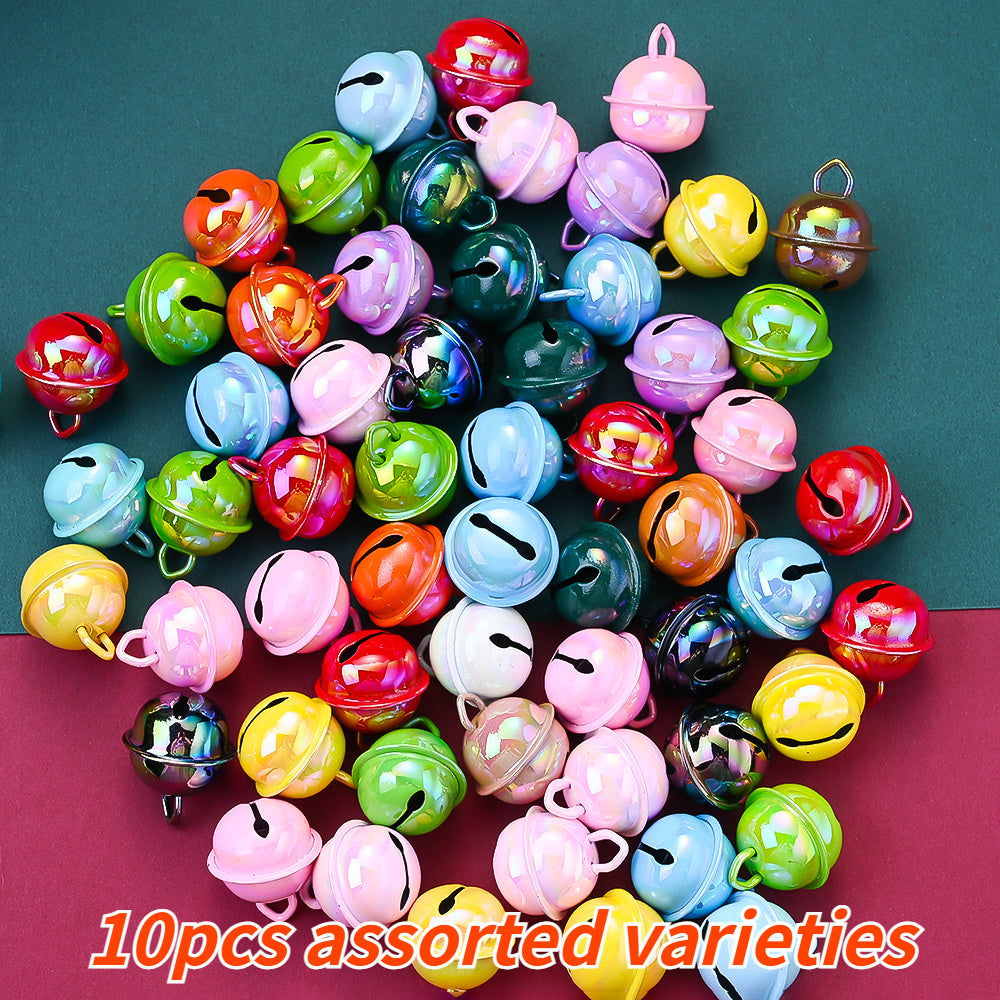 17x19mm Christmas Iron Jingle Bell Beads