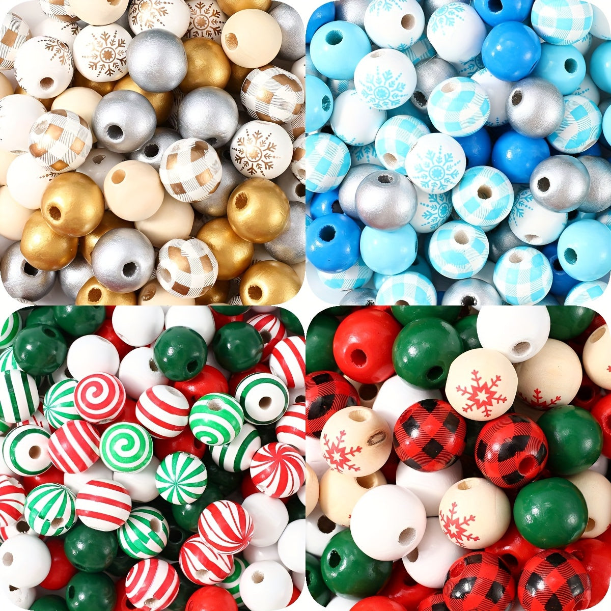 30-Piece Acrylic Rose Eternal Flower European Large Hole Spacer Beads