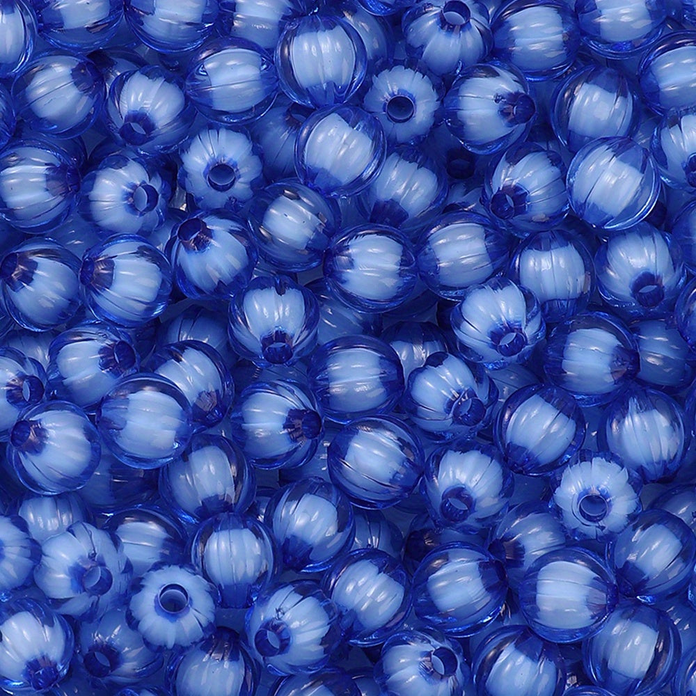 8/10mm Acrylic Pumpkin Beads