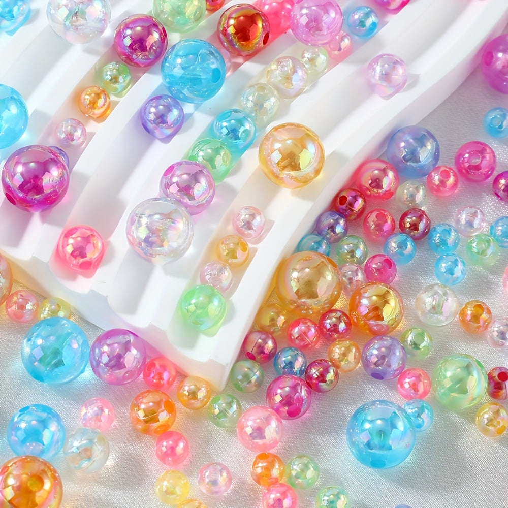 Colorful Round Acrylic Spacer Beads