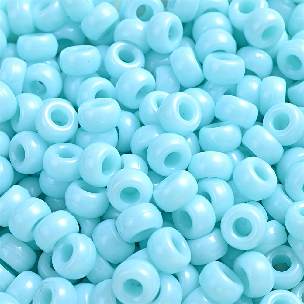 100pcs 7mm Solid Color Acrylic Beads