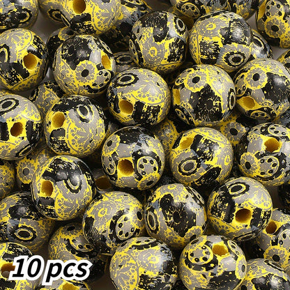 16mm Vintage Boho Wooden Spacer Beads