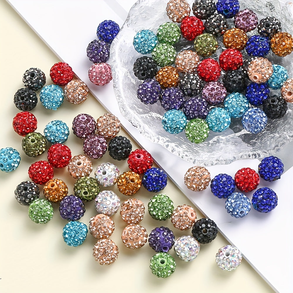 Rhinestone Clay Beads