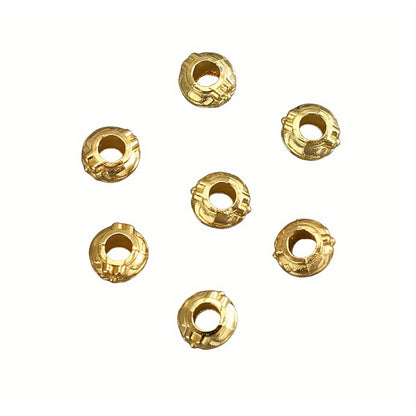 3×6mm Zinc Alloy Flower Spacer Beads